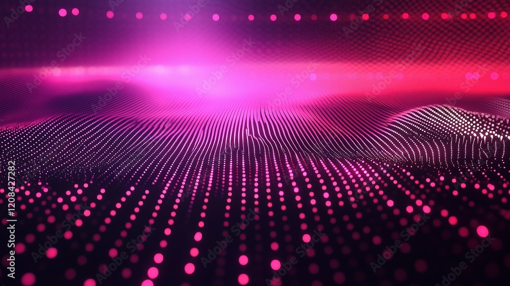 Poster abstract technology background with connecting dots and lines