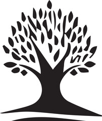 tree silhouette vector illustration