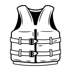 A sketchy icon of life jacket