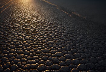 detailed cinematic close showcase textured asphalt surface highlighting color variations, road, pavement, ground, macro, paving, pattern, material, design
