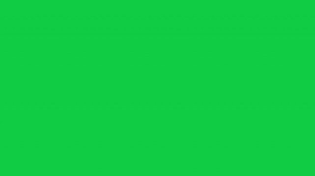 Torn black paper animation transition on white and green screen