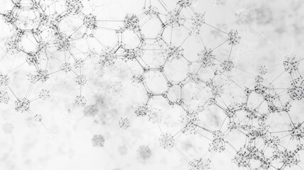 Abstract background with hexagons and connection lines for medical, scientific, or technological design Abstract chemical structure concept Generative AIAbstract background with hexagons and connectio