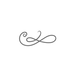 vintage swirl element