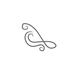 vintage swirl element