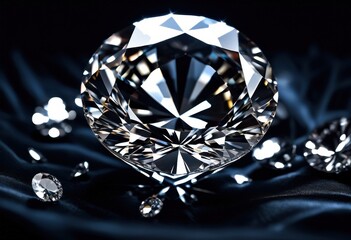 exquisite macro showcasing detailed diamond surfaces captivating light reflections sparkling textures, art, artisan, beauty, brilliance, colorful, gem, gemstone