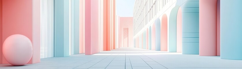 Fototapeta premium content differentiation flat design side view media production area animation pastel colored