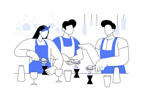 Mix ingredients isolated cartoon vector illustrations.