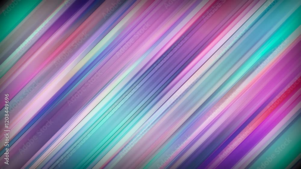 Wall mural colorful animated blurred lines, abstract background animation, 4k seamless loop