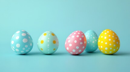 Vibrant easter egg decoration frame for festive spring celebrations