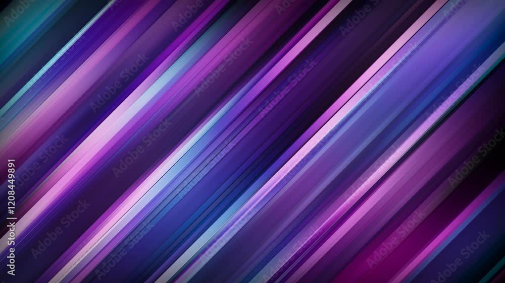 Wall mural colorful animated blurred lines, abstract background animation, 4k seamless loop