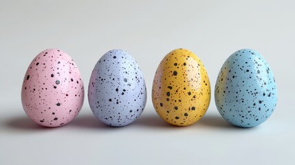 Speckled candy covered chocolate easter eggs for spring celebrations and festive decor