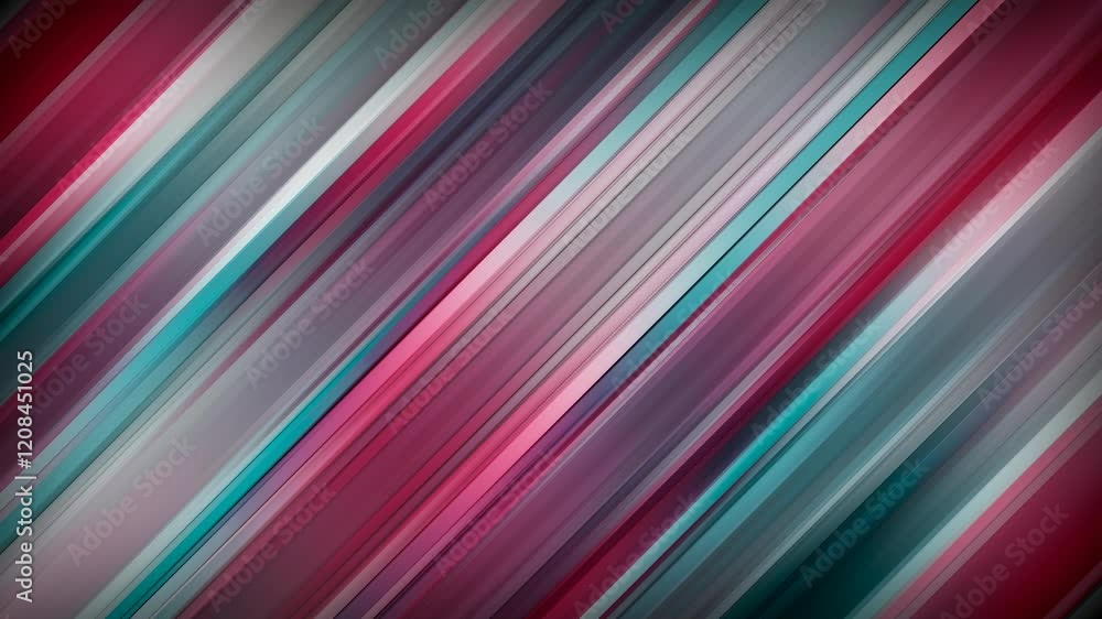 Wall mural colorful animated blurred lines, abstract background animation, 4k seamless loop