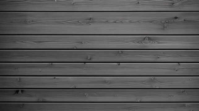 Textured gray wooden planks with horizontal alignment for background use