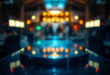 Laser light reflects off an optic table within a quantum laboratory, showcasing advanced experimental setups and equipment.