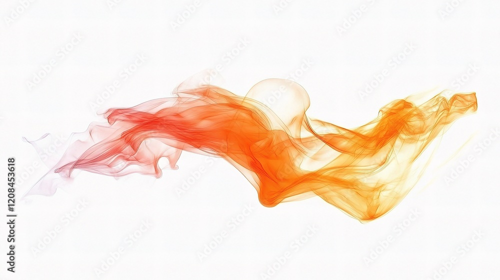 Poster dynamic realistic flames with isolated movement and vivid colors
