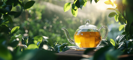 tea ceremony in the forest