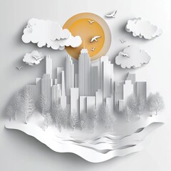 Obraz premium Ecology and environment conservation creative idea concept design