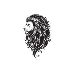 lion head vector