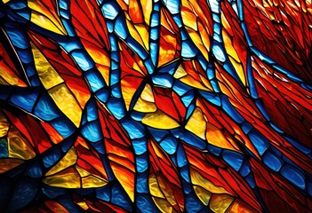 vivid abstract close textured glass showcasing vibrant colors intricate patterns stunning detail, translucent, light, reflection, colorful, artistic