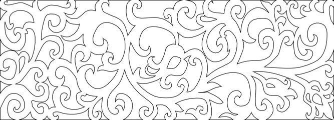 vector sketch illustration silhouette design ornament decoration background pattern ethnic traditional modern abstract.eps