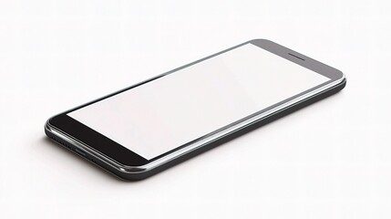 Contemporary Smartphone on Blank Screen Template for Design Use