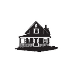 house icon isolated on white