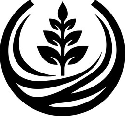 vector illustration design image icon logo symbol abstract modern plant floral ecosystem