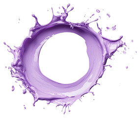 Purple background splash circle.