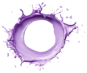 Purple background splash circle.