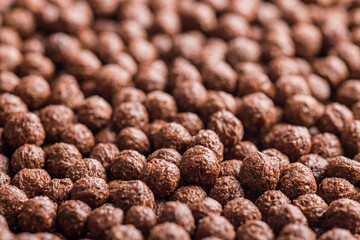 Breakfast cereal chocolate balls.