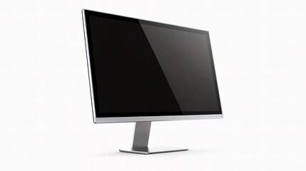 Modern Thin Frame Computer Monitor with Sleek Design and Lines