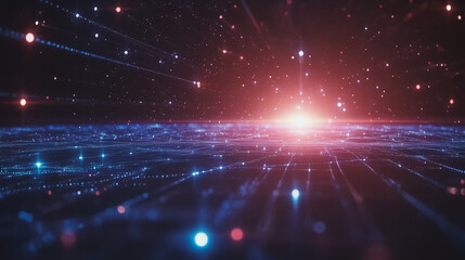 Obraz premium Smart digital Innovation city with connection network reciprocity over the cityscape. of future smart wireless digital city and social media networking systems that connects people with in city