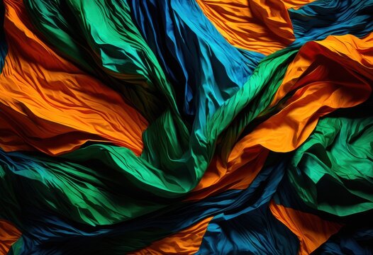 vibrant close textured crumpled paper surface showcasing bright colors patterns stunning visual appeal, couleur, brillant, discount, superficiel, formes