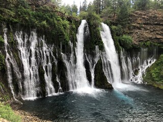 Obraz premium Burney Falls Majestic Nature California 