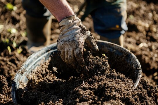 Composting chicken manure for sustainable agriculture and nutrient-rich fertilizer production in a farm environment