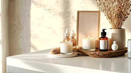 Spa Setting with Women's Day Special Discounts on Essential Oils