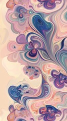 Colorful pastel swirls intertwining and creating a mesmerizing marble effect, perfect for backgrounds and artistic projects with its soft and dreamy aesthetic