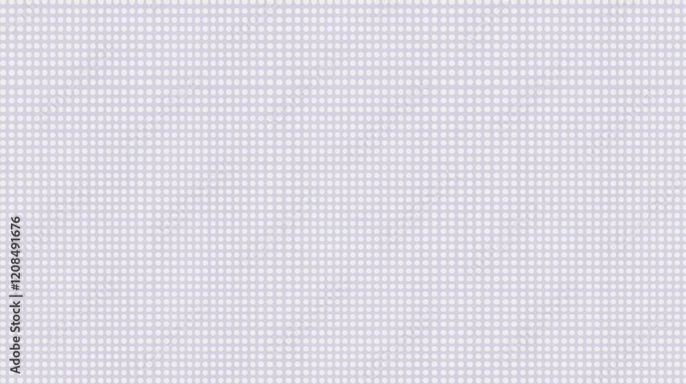Poster seamless vector pattern featuring small white polka dots arranged on a purple background, creating a