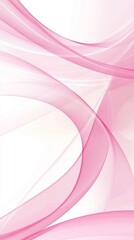 Smooth pink waves creating an elegant and dynamic abstract composition on a white background, ideal for projects related to beauty, fashion, or wellness