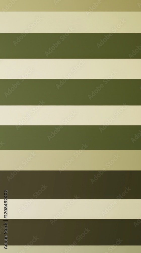 Poster horizontal stripes of varying shades of green and beige create a modern and abstract background desi