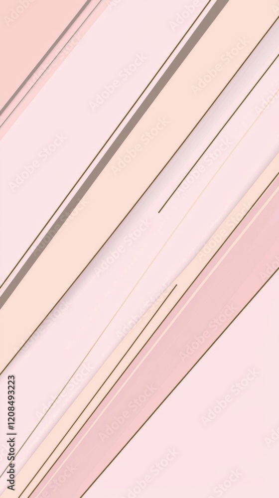 Poster pink and beige diagonal stripes intersect, creating a dynamic visual effect, suitable for background