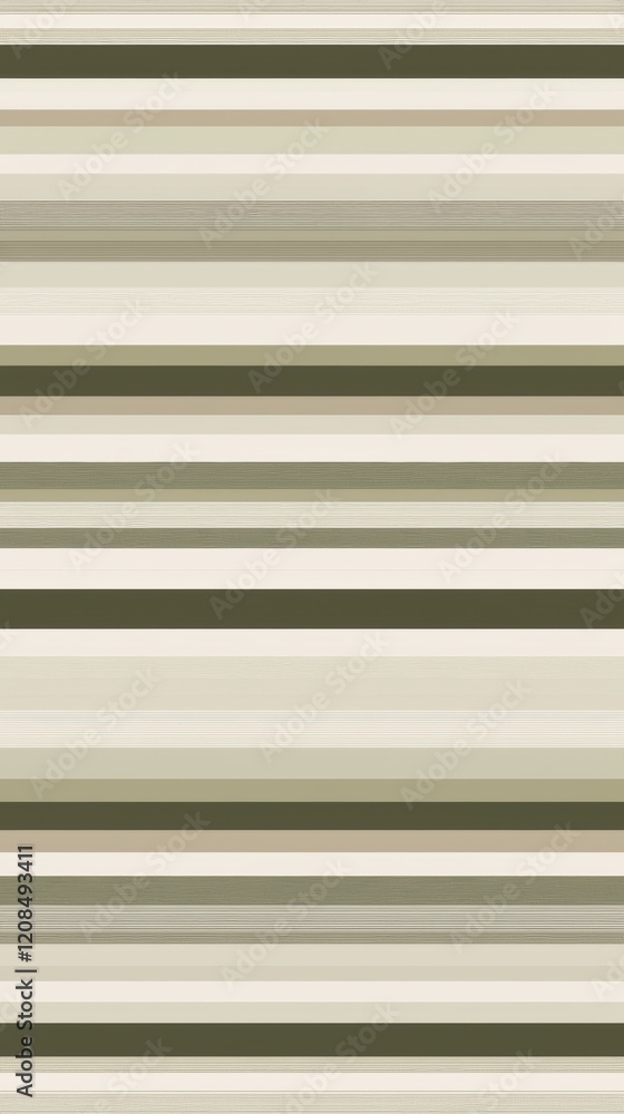 Poster parallel horizontal stripes in shades of green and beige create a modern and visually appealing abst