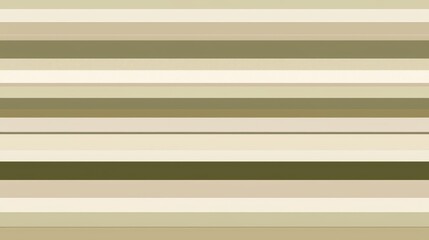 Fototapeta premium Horizontal stripes of varying shades of beige and green create a visually appealing pattern, suitable for backgrounds, textiles, or graphic design projects