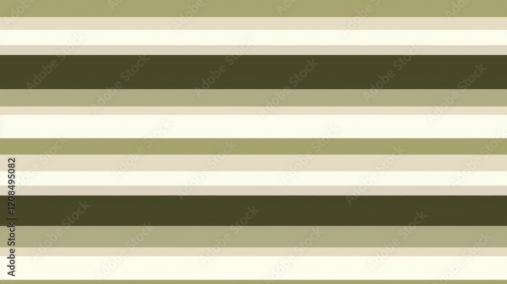 Poster green and beige horizontal stripes creating a seamless and repetitive pattern, ideal for backgrounds