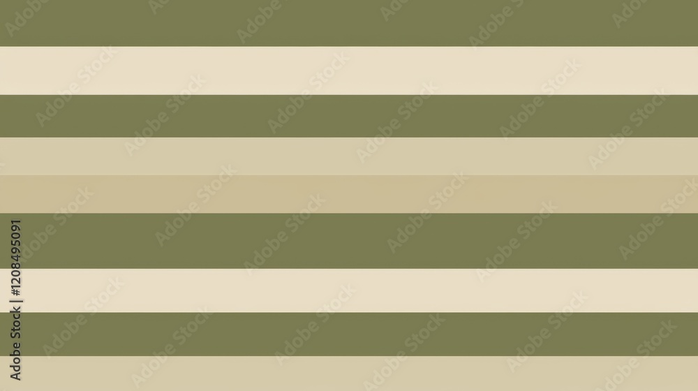 Aufkleber alternating horizontal stripes in shades of green and beige create a visually appealing pattern, off