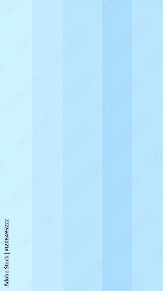 Poster vertical stripes in various shades of light blue create a gentle gradient effect, offering a soft an