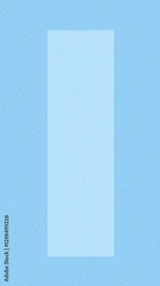 Aufkleber simple light blue monochromatic background featuring a lighter vertical rectangle, creating a clean 