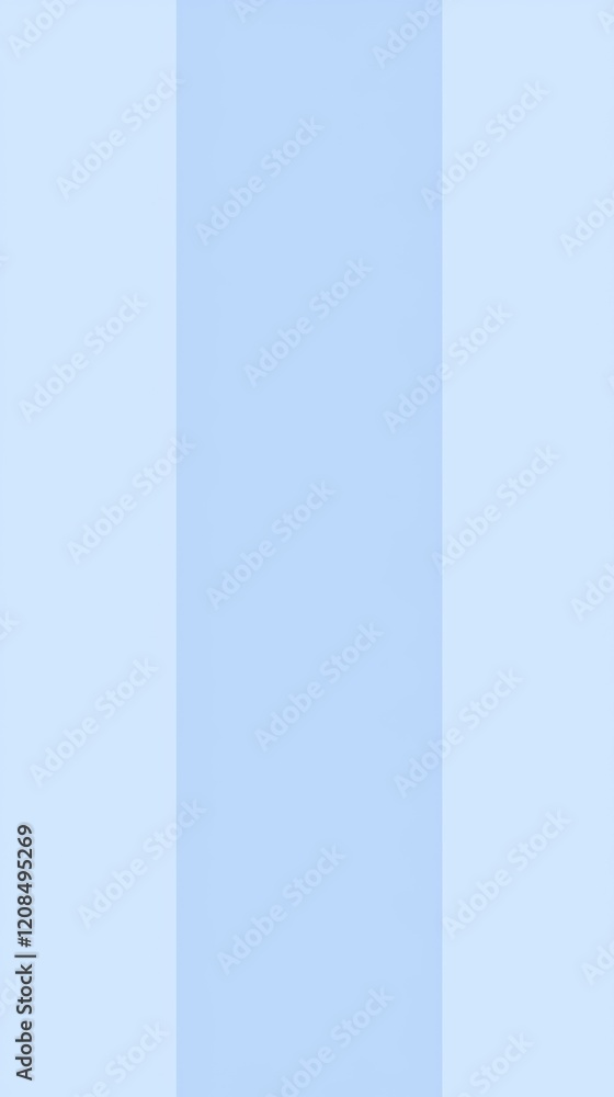 Poster featuring three vertical stripes in soft shades of light blue, creating a smooth gradient effect. pe
