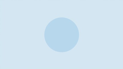 Minimalist abstract background featuring a light blue circle on a pastel blue backdrop, conveying a sense of simplicity, serenity, and modern design, ideal for various design projects