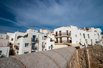Stadthäuser in Peniscola, Provinz Castellón, Autonome Gemeinschaft Valencia, Spanien